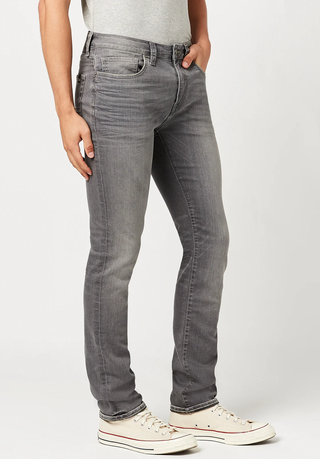 Ash Men's Slim Jeans, Grey Sanded - BM22721 - Image 4