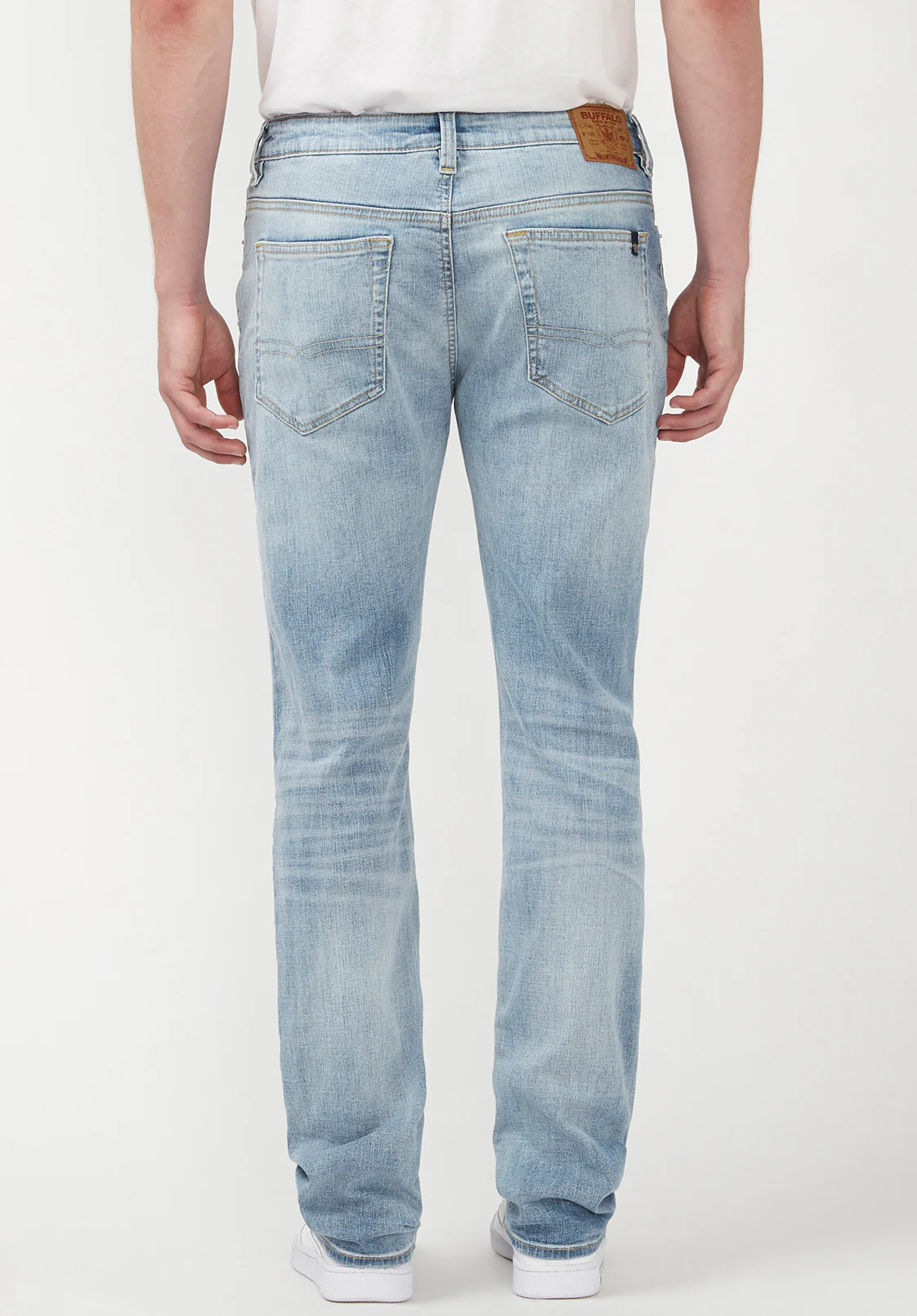 Ash Men's Slim Jeans, Crinkled Mid Blue - BM22784 - Image 3