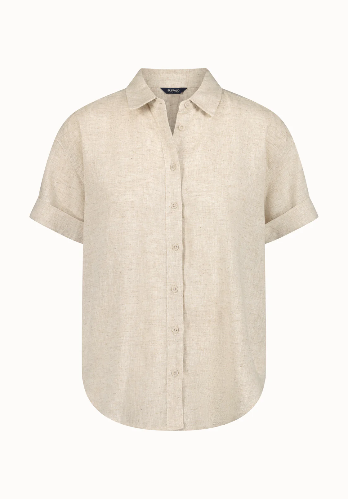 Solana Women's Relaxed Linen Blend Shirt, Natural - WT0172P - Image 5