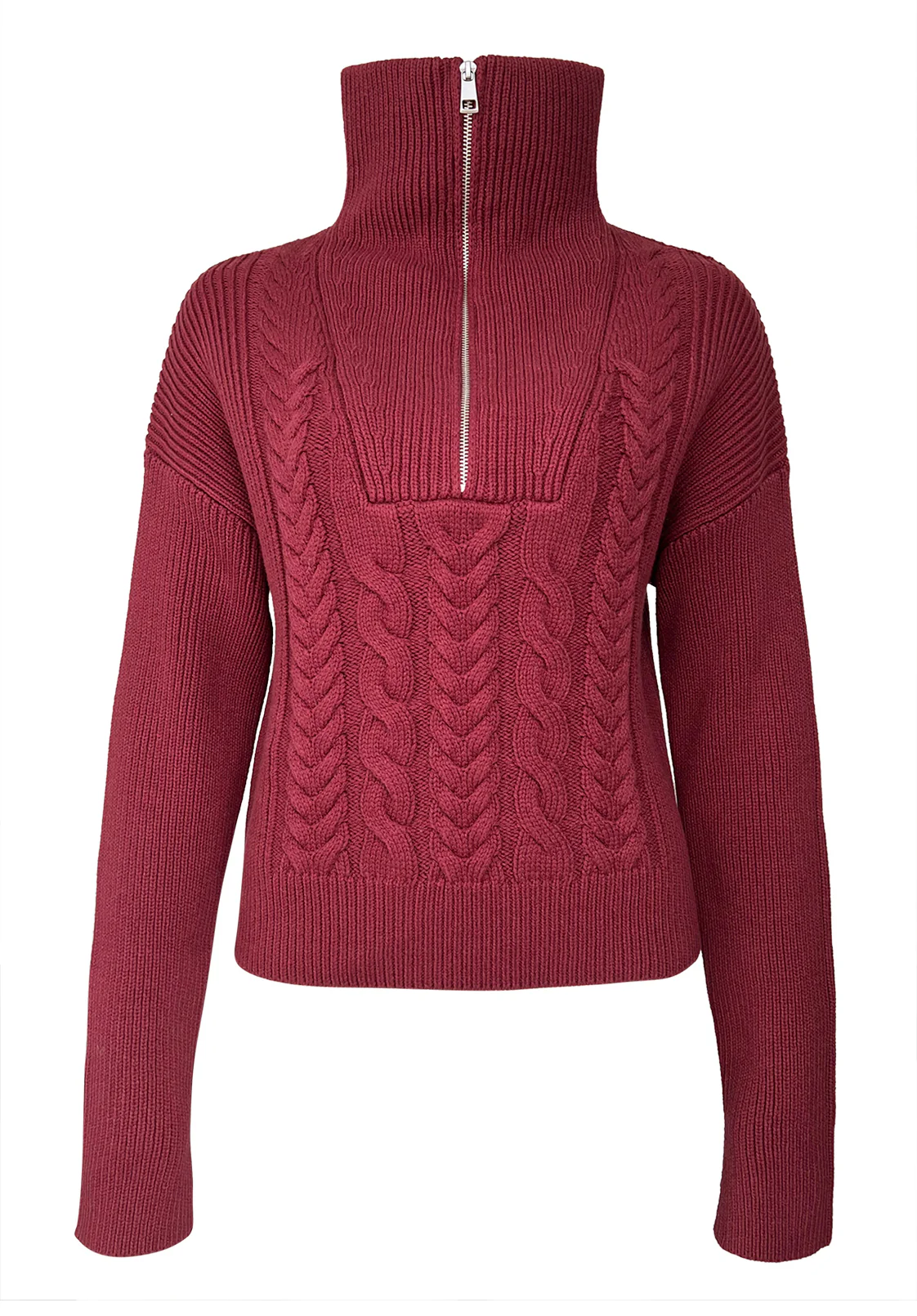 Sorella Women's Long Sleeve Sweater, Dark Red - SW0032F - Image 6