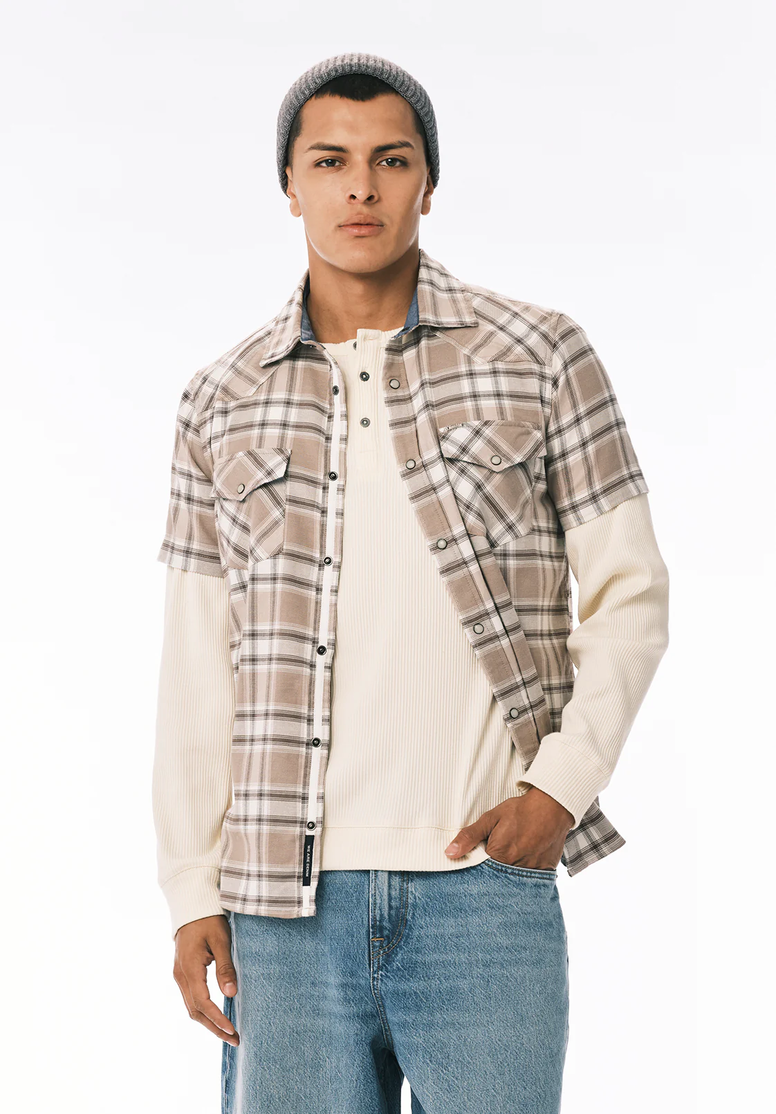 Stanley Men's Short Sleeve Plaid Western Shirt, Ardent - BM24756 - Image 2