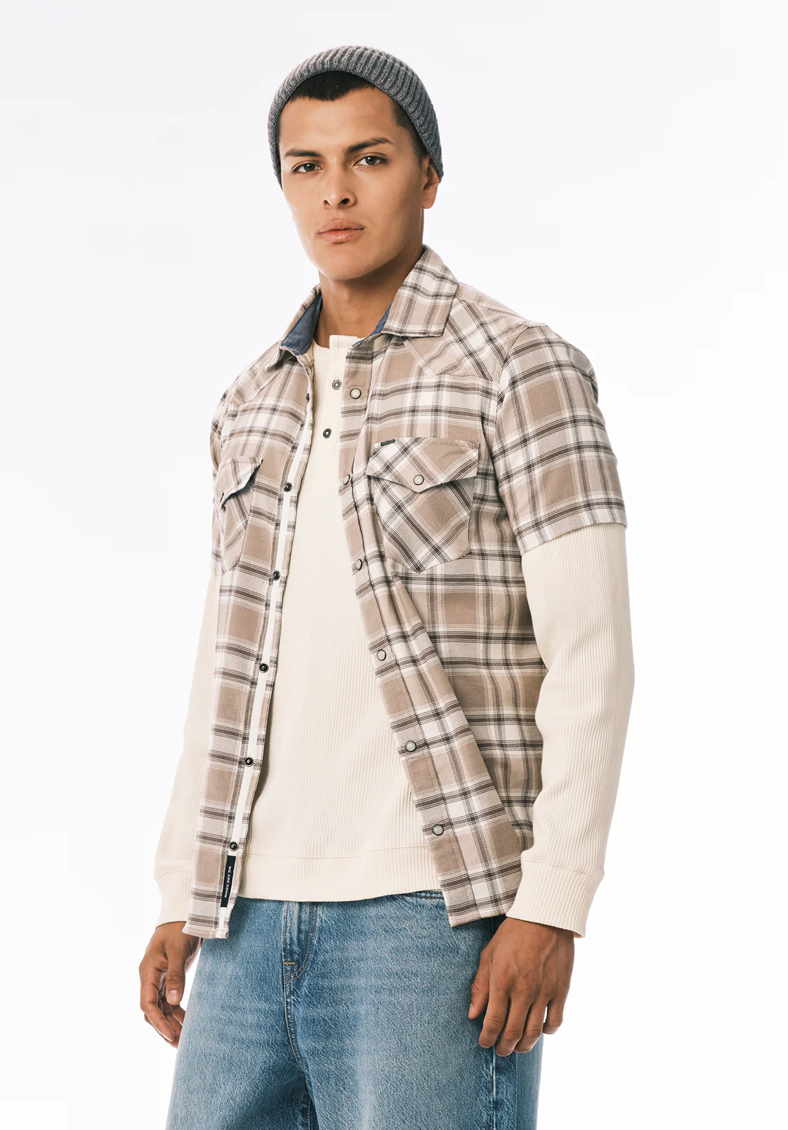 Stanley Men's Short Sleeve Plaid Western Shirt, Ardent - BM24756 - Image 3