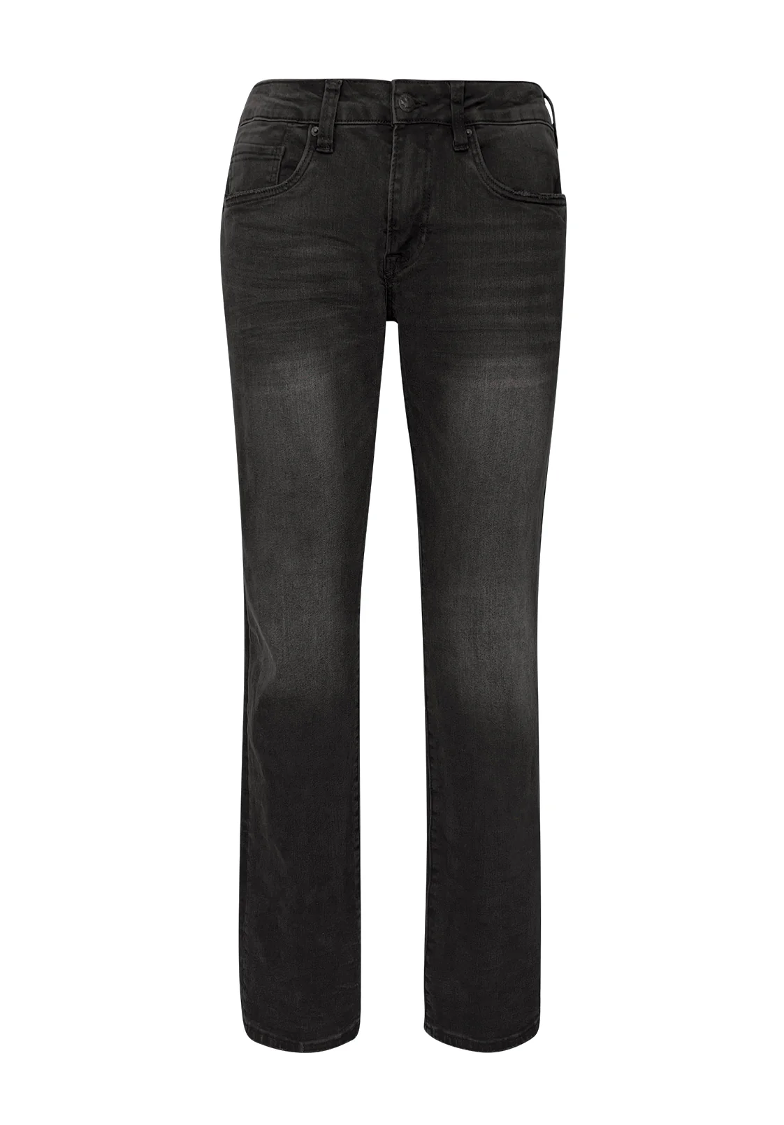 Six Men's Straight Jeans, Crinkled and Sanded - BM22614 - Image 5