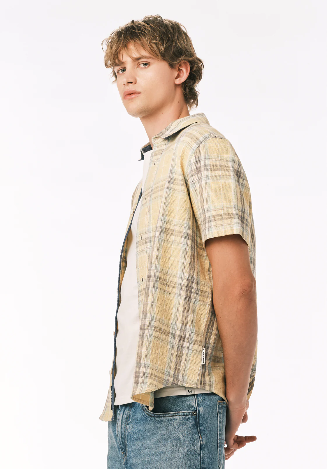 Sulian Men's Short Sleeve Plaid Shirt, Boulder - BM24791 - Image 3