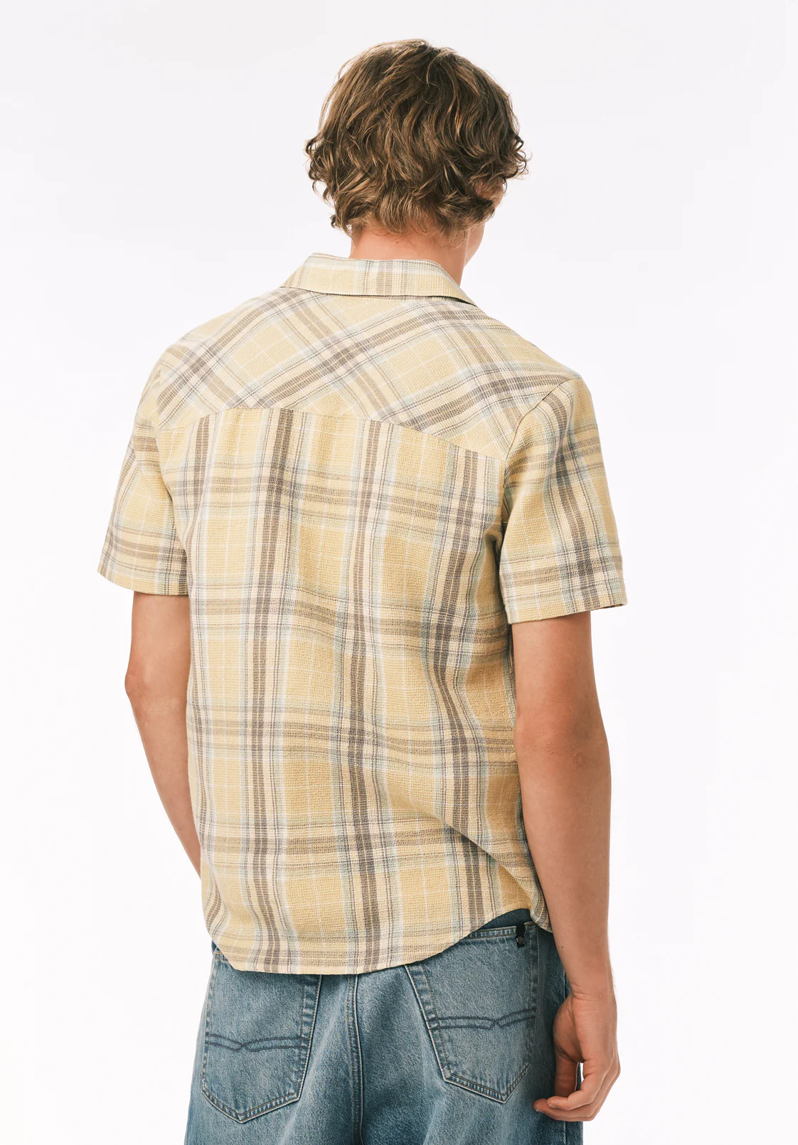 Sulian Men's Short Sleeve Plaid Shirt, Boulder - BM24791 - Image 4