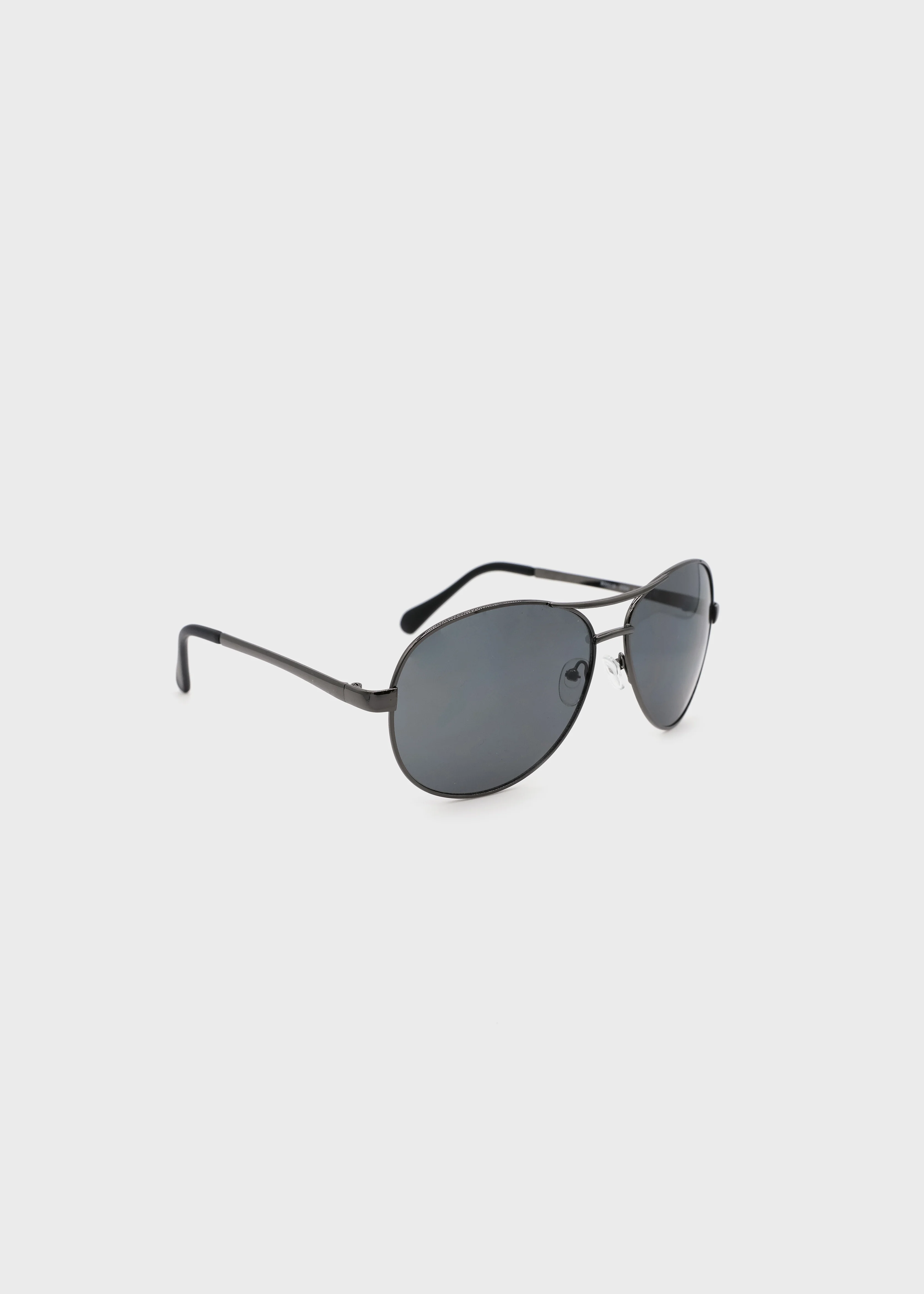 Men's Aviator Sunglasses With Dark Grey Lens  - B0001SDGN