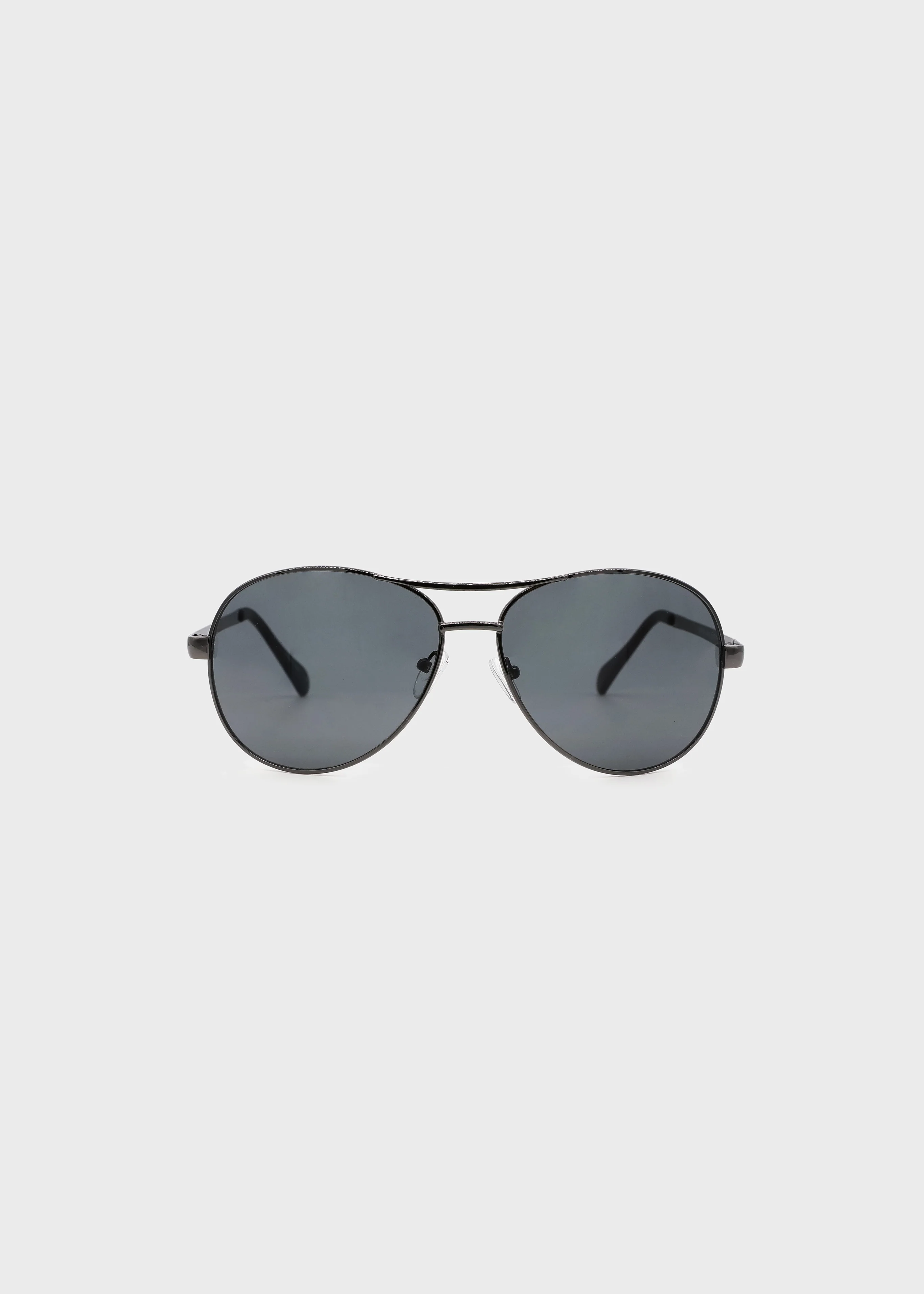 Men's Aviator Sunglasses With Dark Grey Lens  - B0001SDGN - Image 2