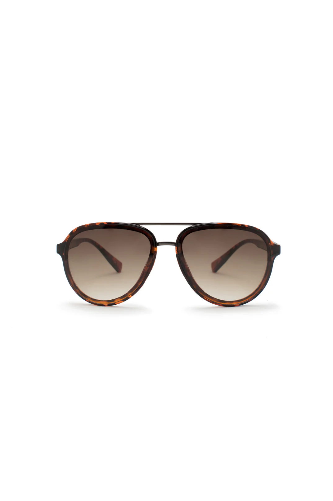 Men's Aviator Sunglasses With Dark Tortoise Frame - B0011STOR - Image 2