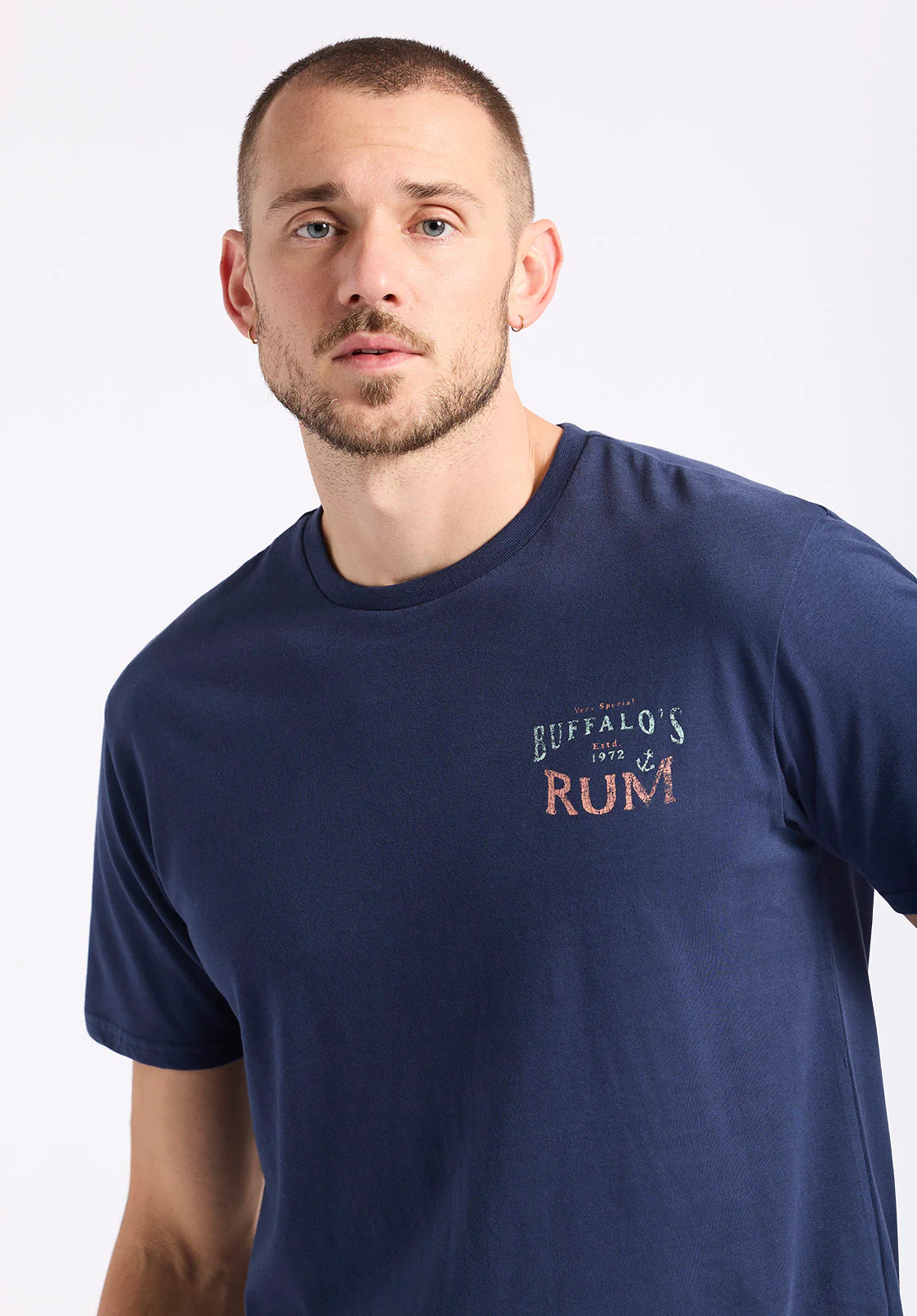 Taneer Men's Rum Print Graphic Tee, Whale - BM24642 - Image 3
