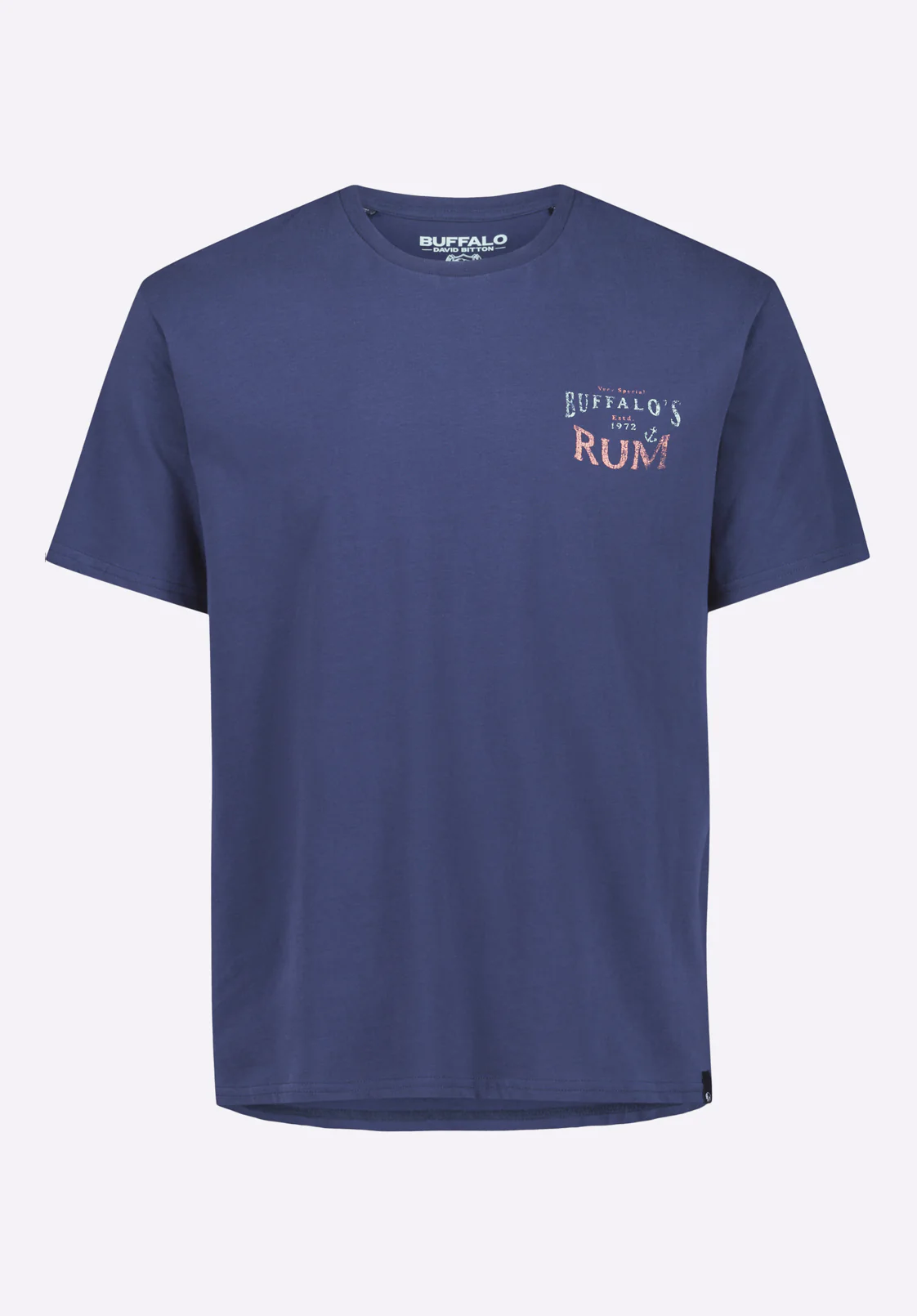 Taneer Men's Rum Print Graphic Tee, Whale - BM24642 - Image 4