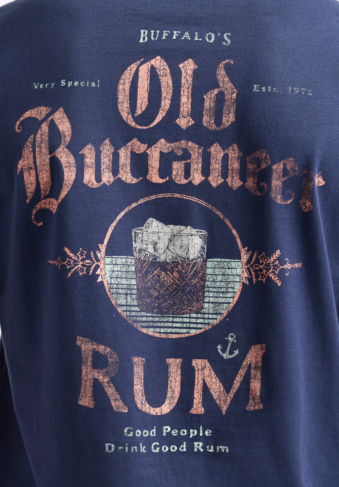 Taneer Men's Rum Print Graphic Tee, Whale - BM24642 - Image 6