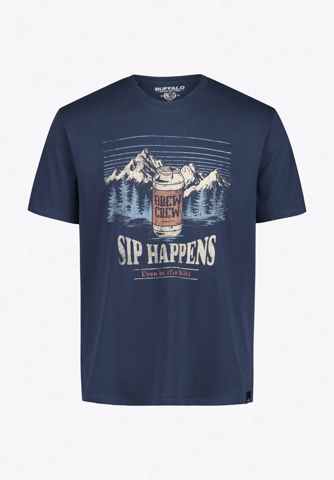 Tappens Men's Sip Happens Print Graphic Tee, Whale - BM24821 - Image 5