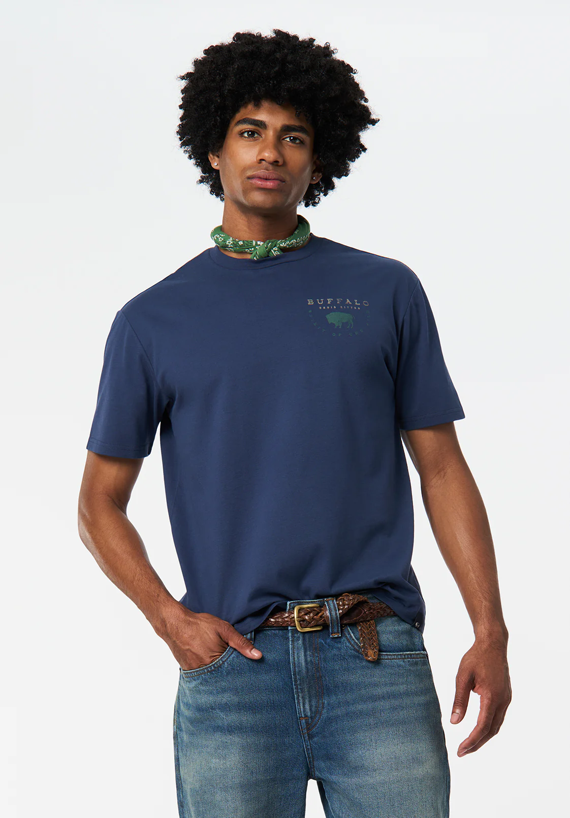 Tarek Men's Smoke Show Print Graphic Tee, Whale - BM24713 - Image 3