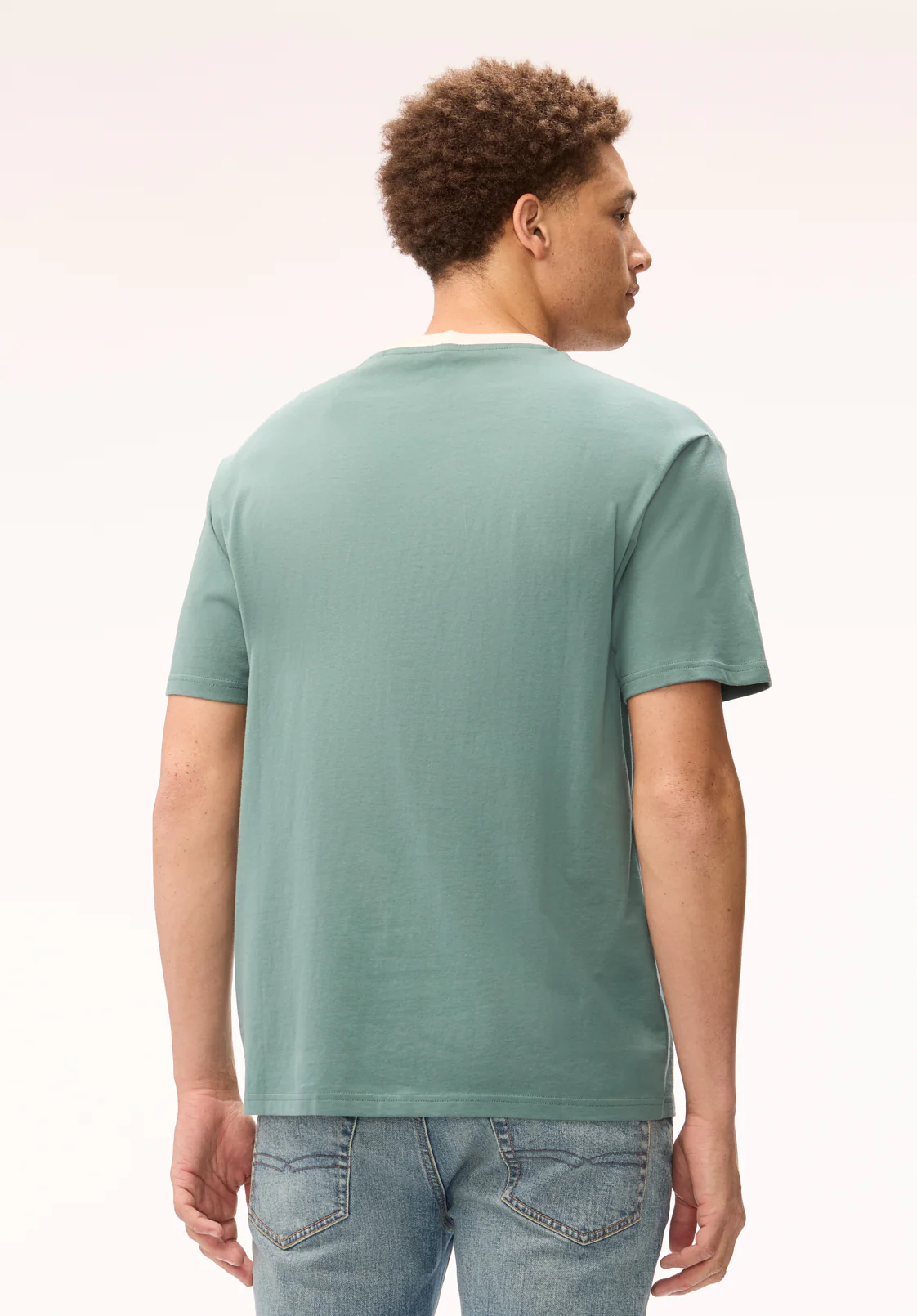 Tareo Men's Run Wild Print Graphic Tee, North Atlantic - BM24895 - Image 3