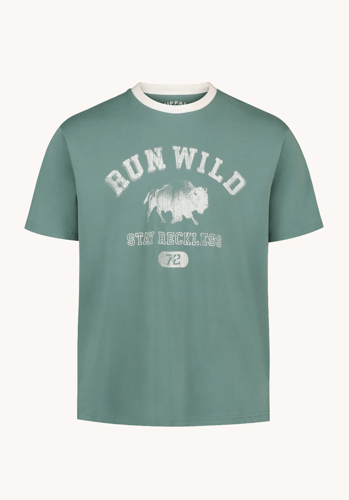 Tareo Men's Run Wild Print Graphic Tee, North Atlantic - BM24895 - Image 6