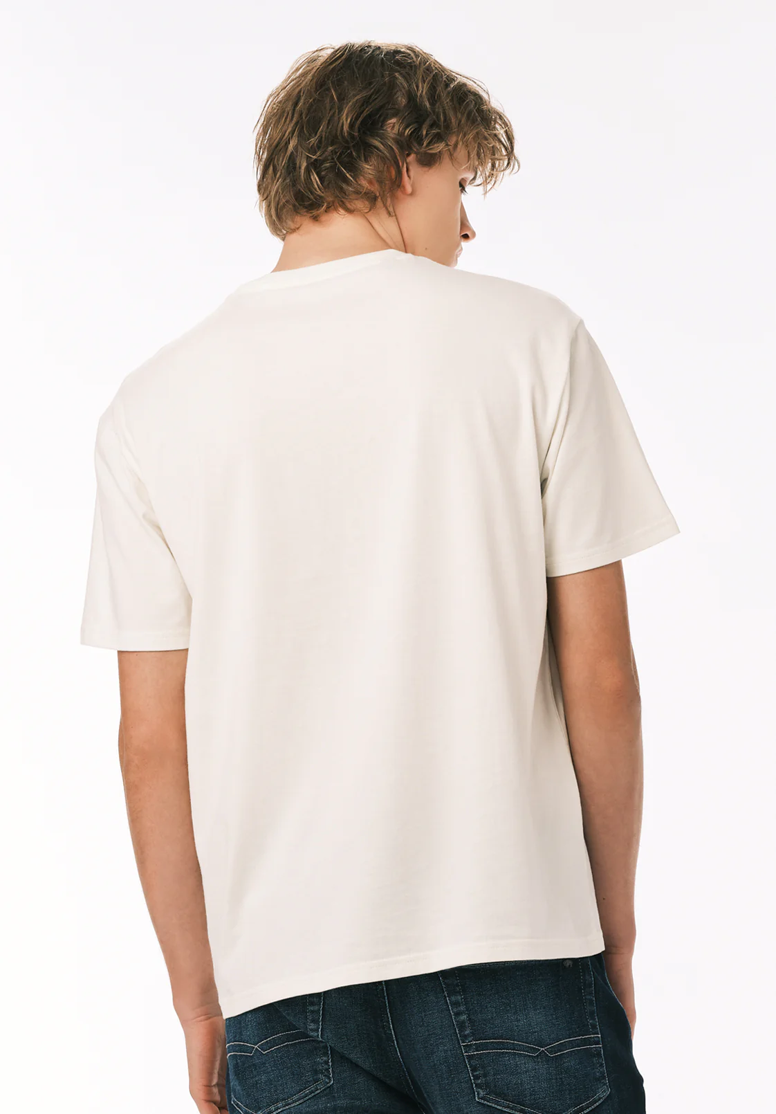 Texon Men's Americana Graphic Tee, Milk - BM24865 - Image 4