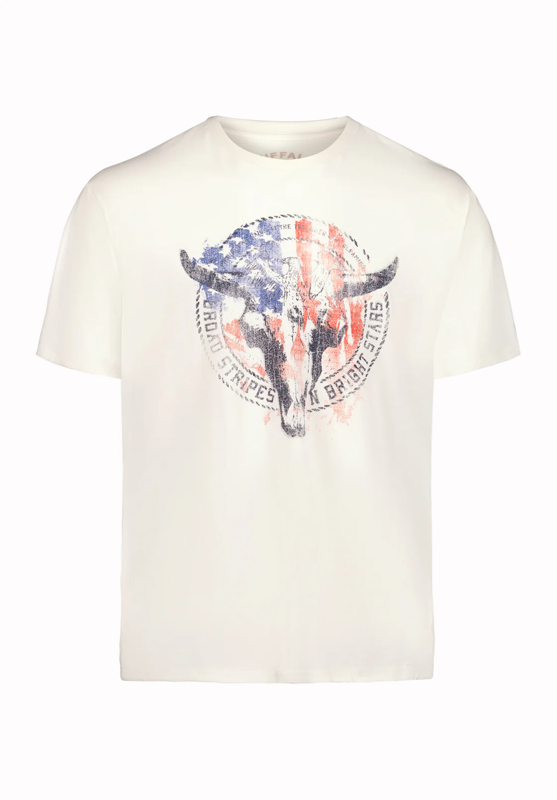 Texon Men's Americana Graphic Tee, Milk - BM24865 - Image 5