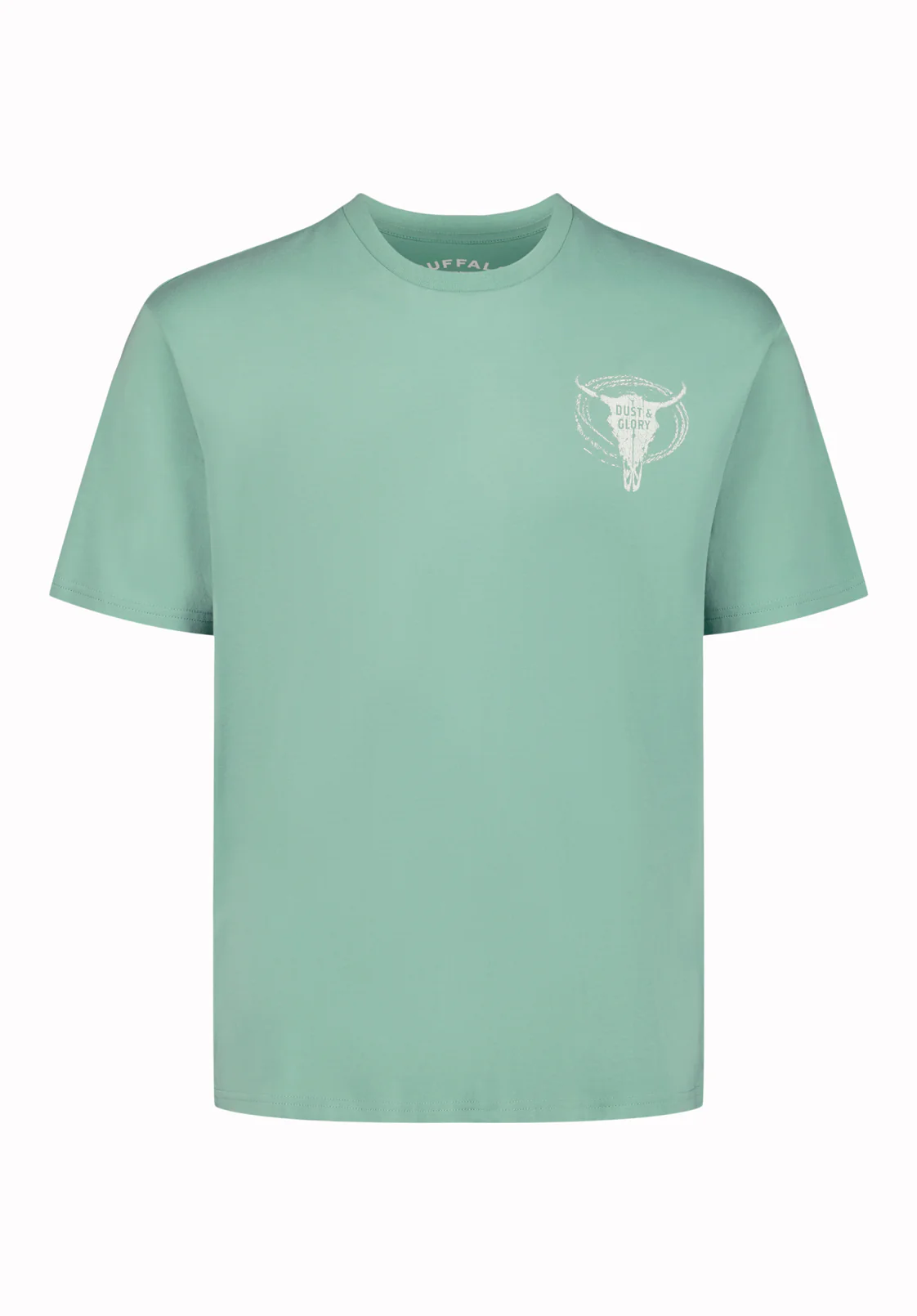 Teyze Men's Dust & Glory Skull Print Graphic Tee, Creme De Menthe - BM24840 - Image 5