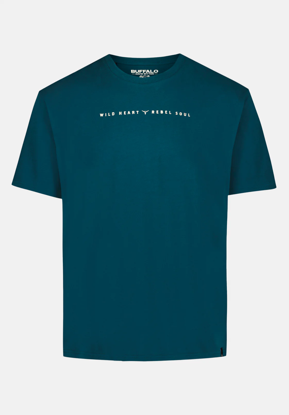 Tilden Men's Buffalo And Rebel Soul Print Graphic Tee, Deep Teal - BM24708 - Image 5