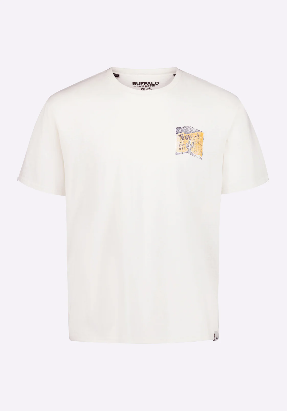 Tinglev Men's Tequila Print Graphic Tee, Milk - BM24636 - Image 4
