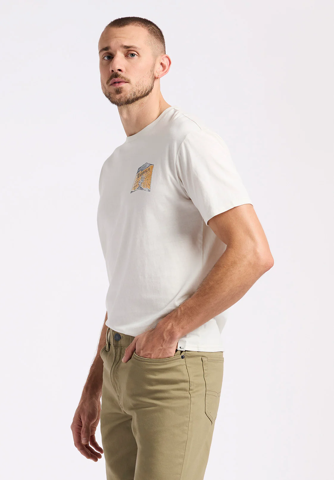 Tinglev Men's Tequila Print Graphic Tee, Milk - BM24636 - Image 5