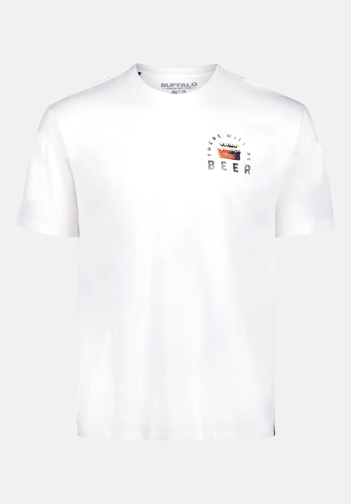 Tobin Men's Truck And Beer Print Graphic Tee, Optic White - BM24703 - Image 5