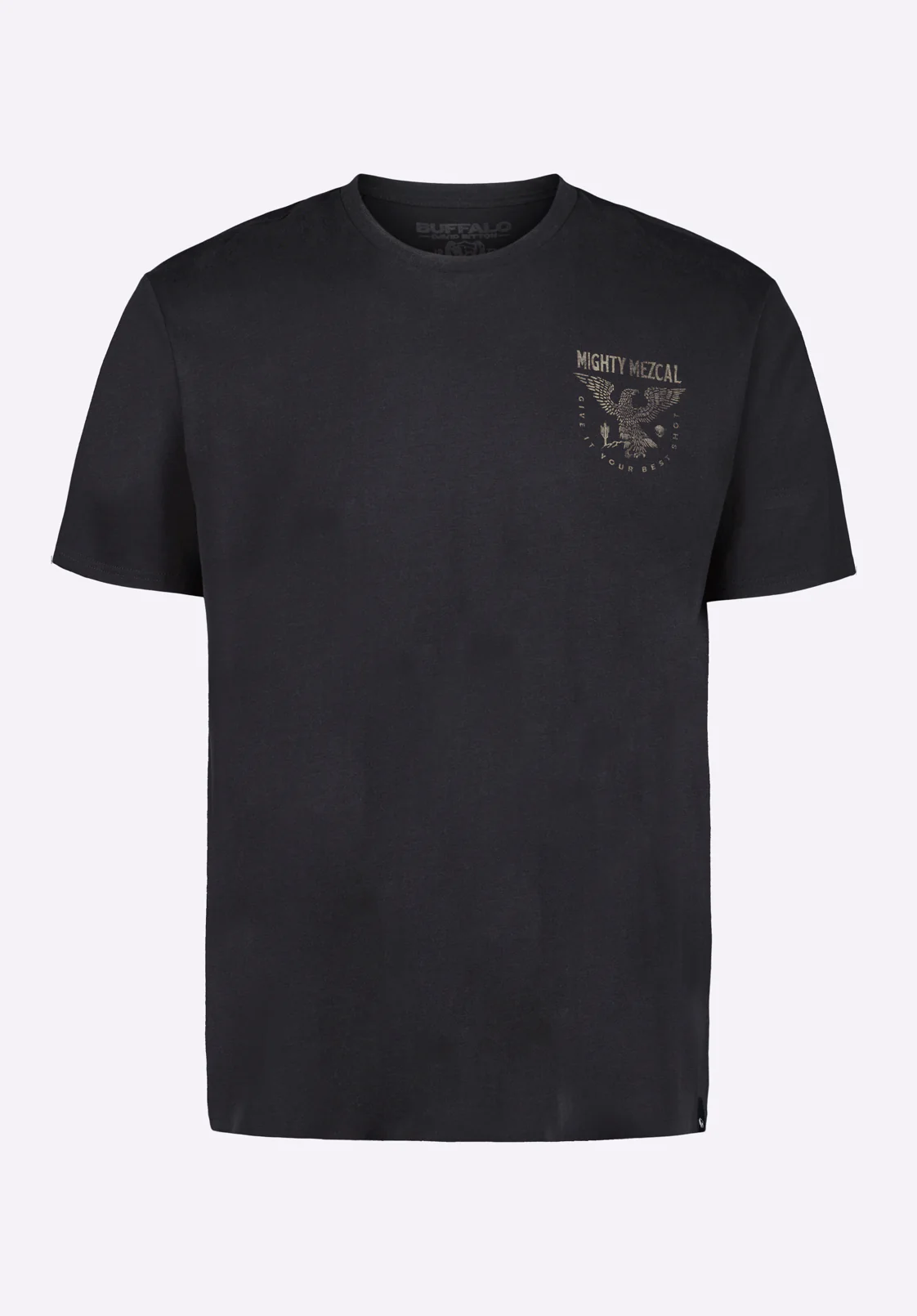 Tonder Men's Eagle Print Graphic Tee, Black - BM24634 - Image 4