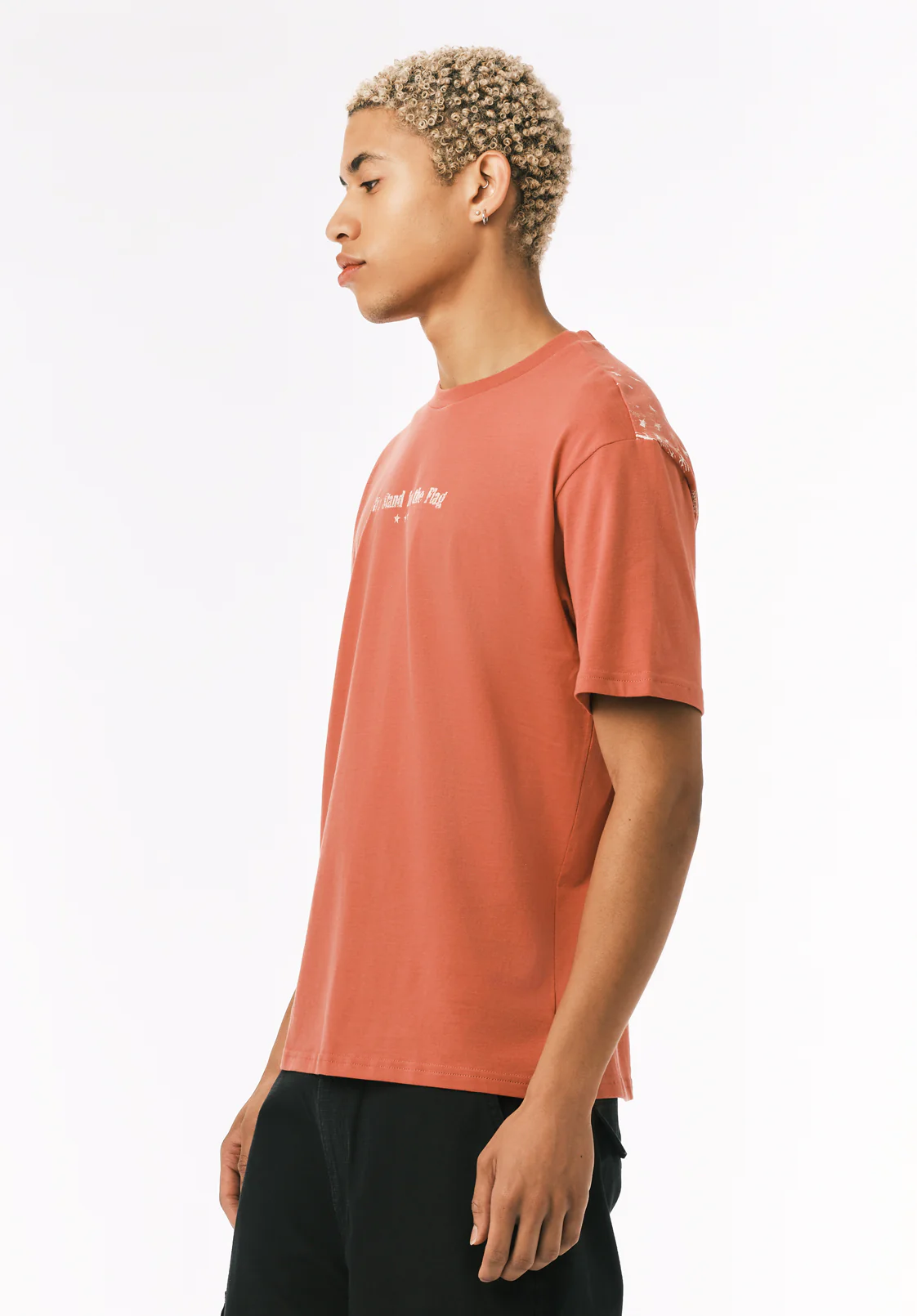 Trove Men's Americana Graphic Tee, Mineral Red - BM24866 - Image 4