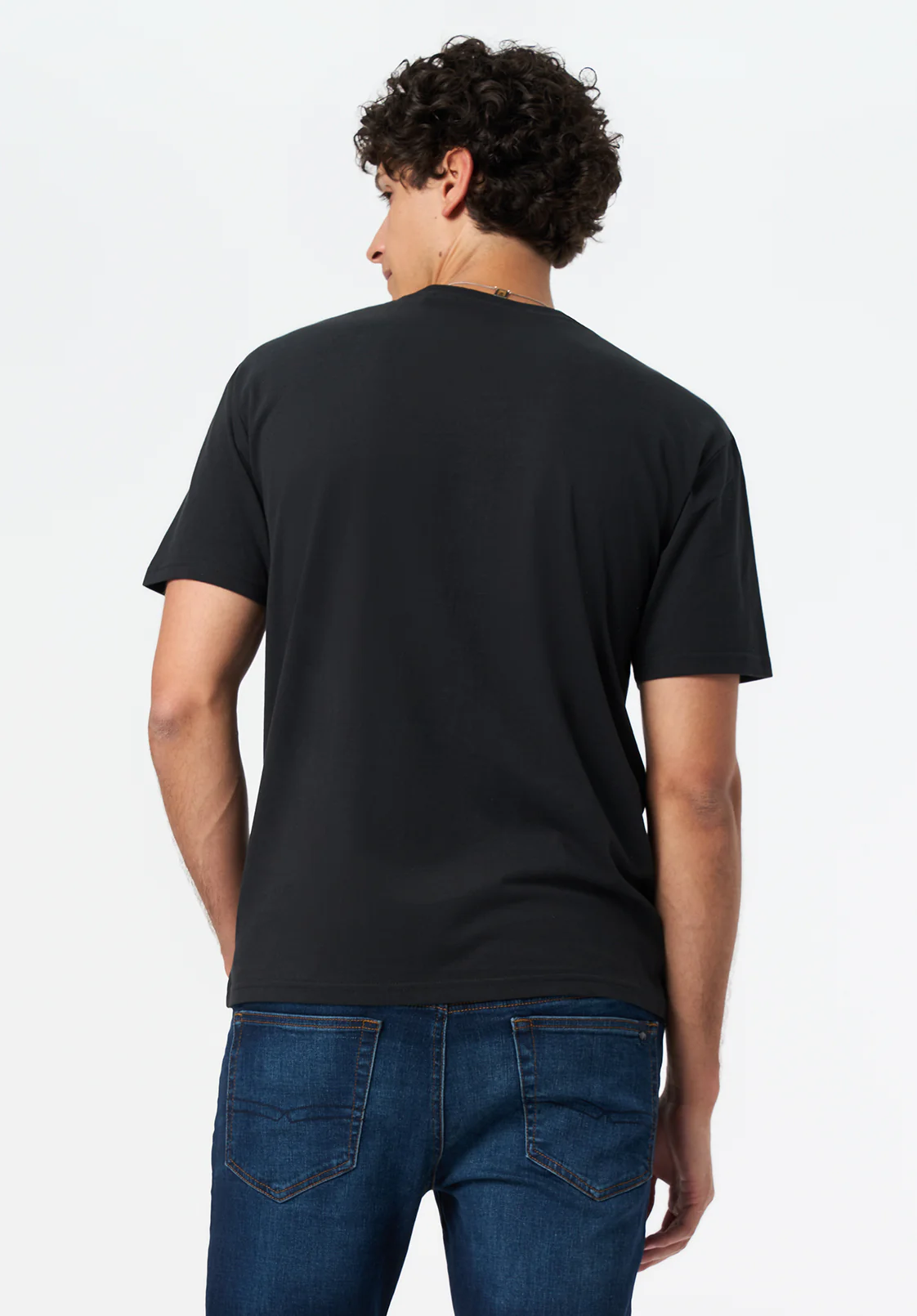 Trystan Men's Plains Drifter Print Graphic Tee, Black - BM24704 - Image 3
