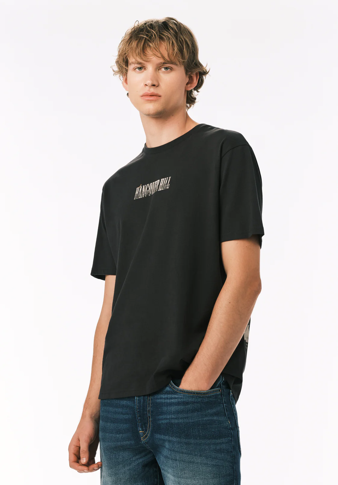Turen Men's Hangover Hill Trail Print Graphic Tee, Black - BM24839 - Image 4