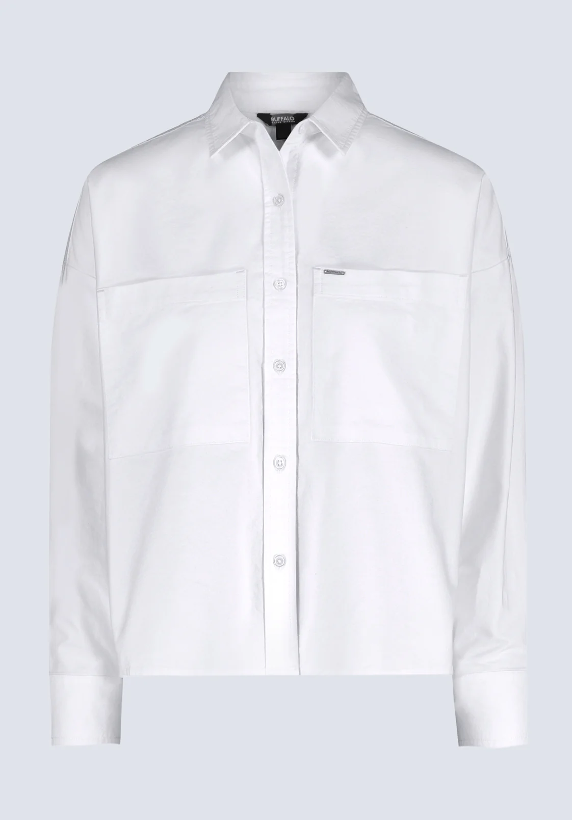 Twyla Women's Boxy Shirt, White - WT0170H - Image 5
