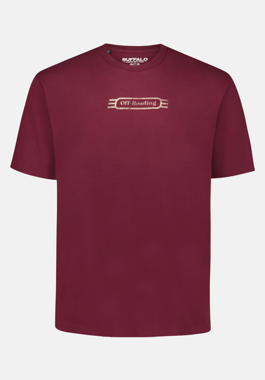 Tymon Men's 4Wheels Print Graphic Tee, Maroon Banner - BM24717 - Image 5
