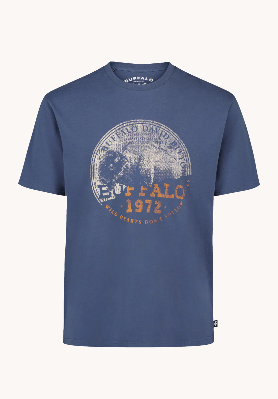 Tyric Men's Vintage Buffalo Stamp Graphic Tee, Whale - BM24892 - Image 6