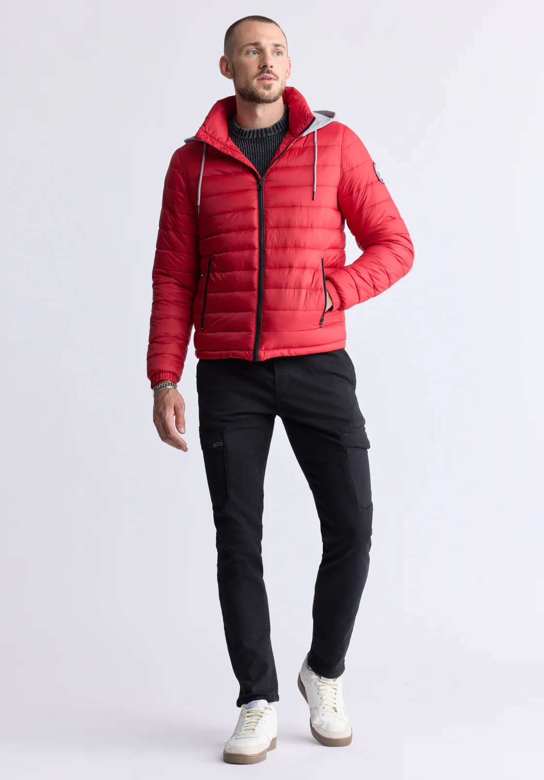 Vince Men's Quilted Zip-Up Jacket, Salsa - OBMFE003