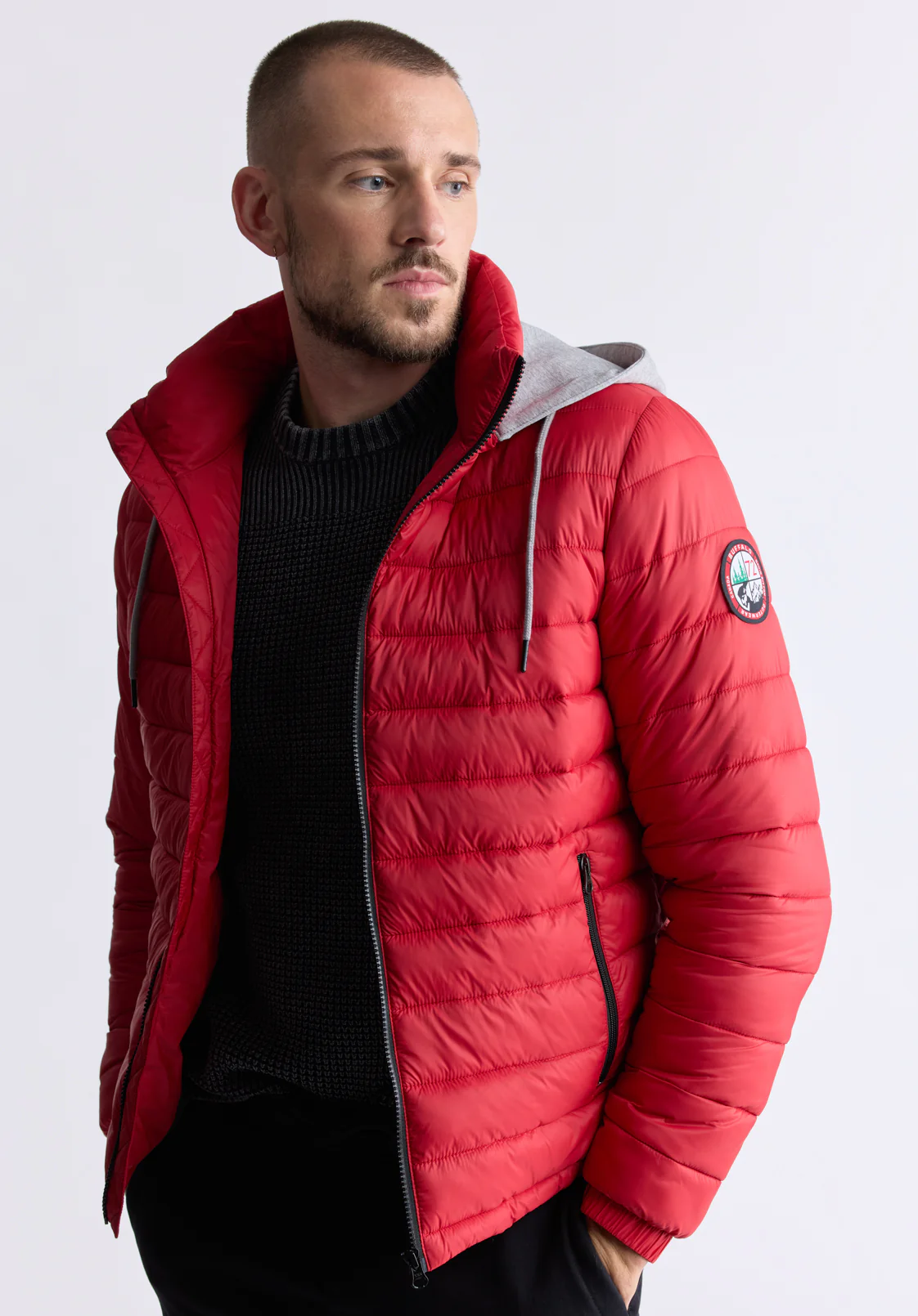 Vince Men's Quilted Zip-Up Jacket, Salsa - OBMFE003 - Image 2