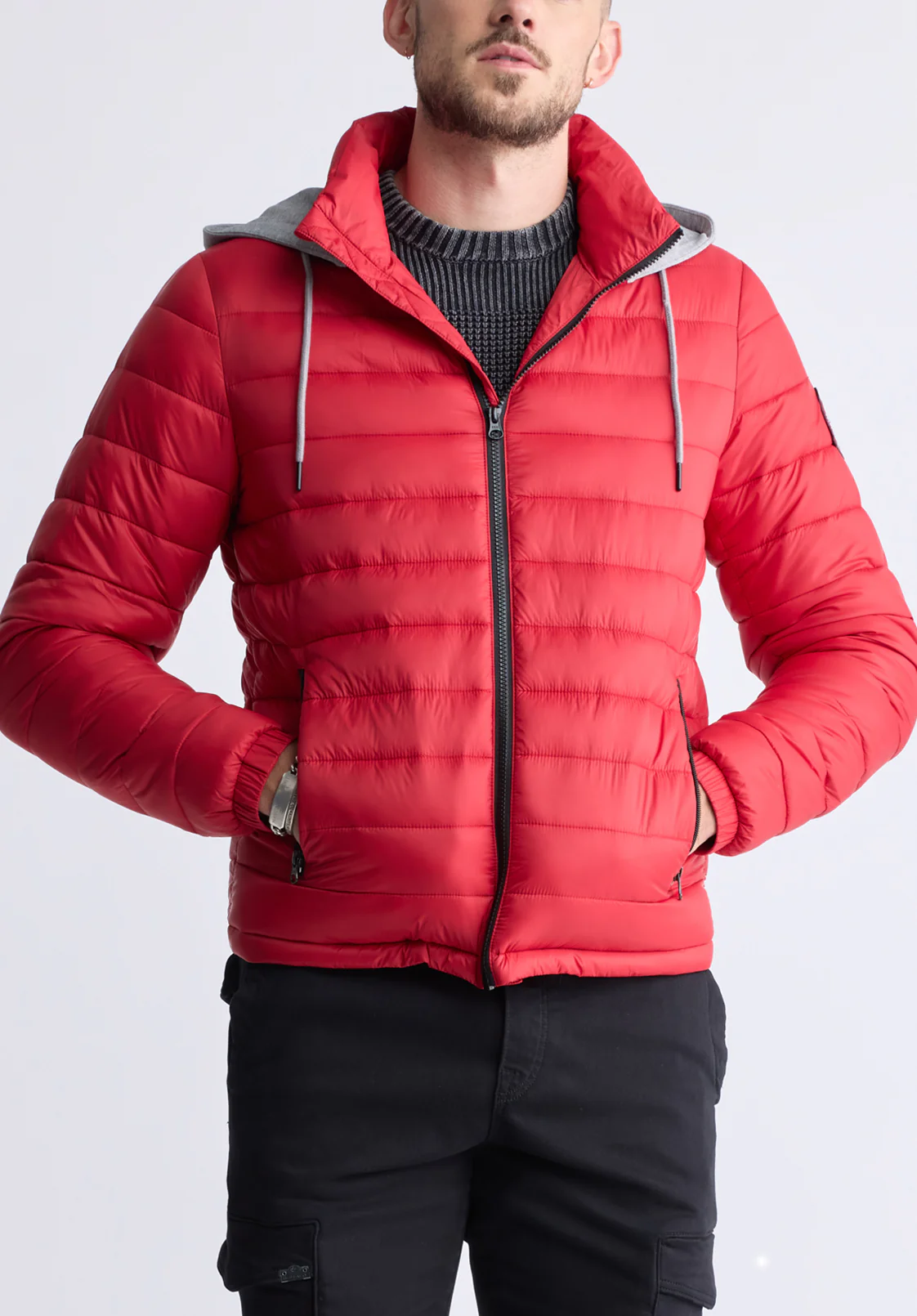 Vince Men's Quilted Zip-Up Jacket, Salsa - OBMFE003 - Image 3