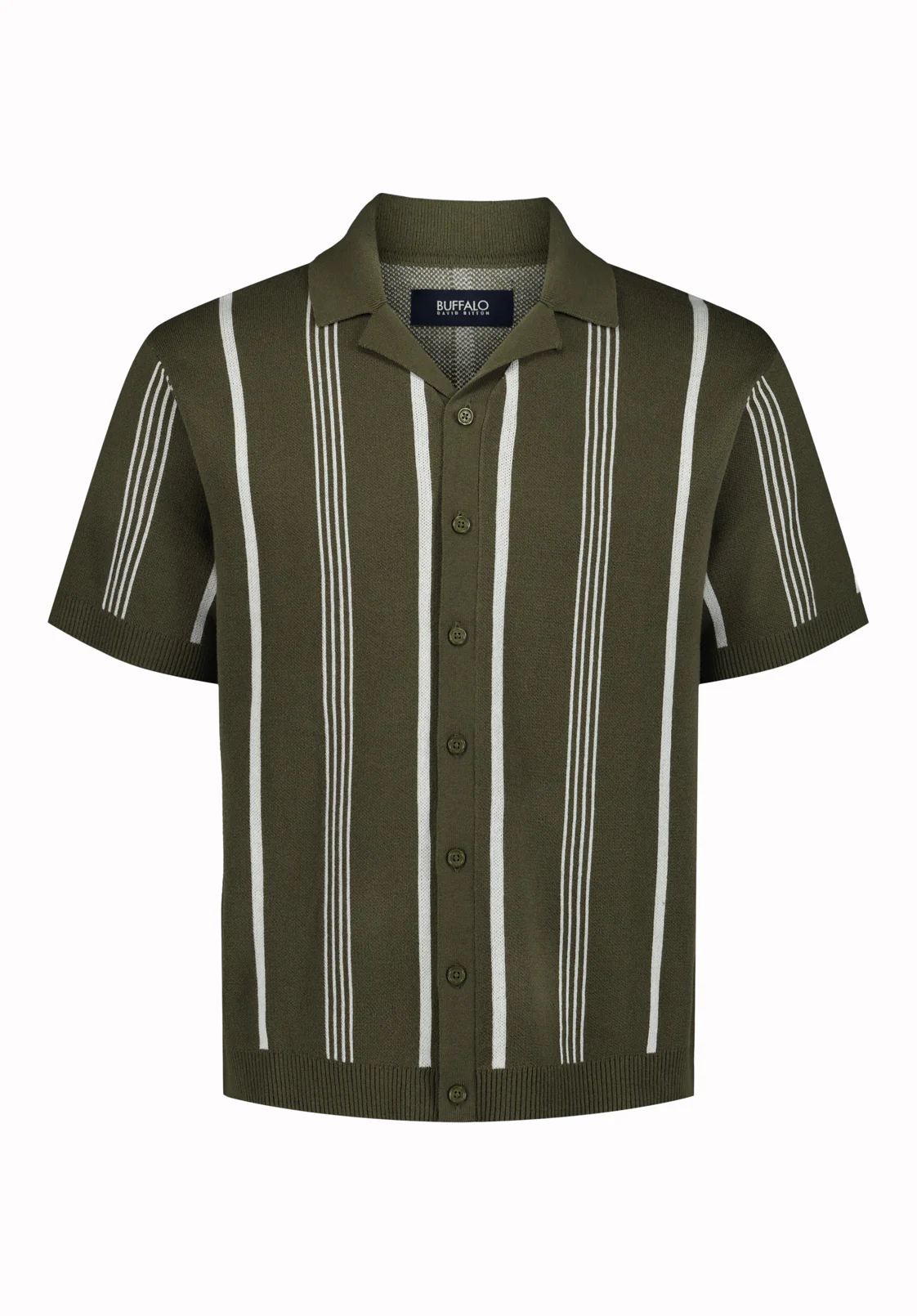 Waldir Men's Short Sleeve Sweater Shirt, Fern - BM24787 - Image 5