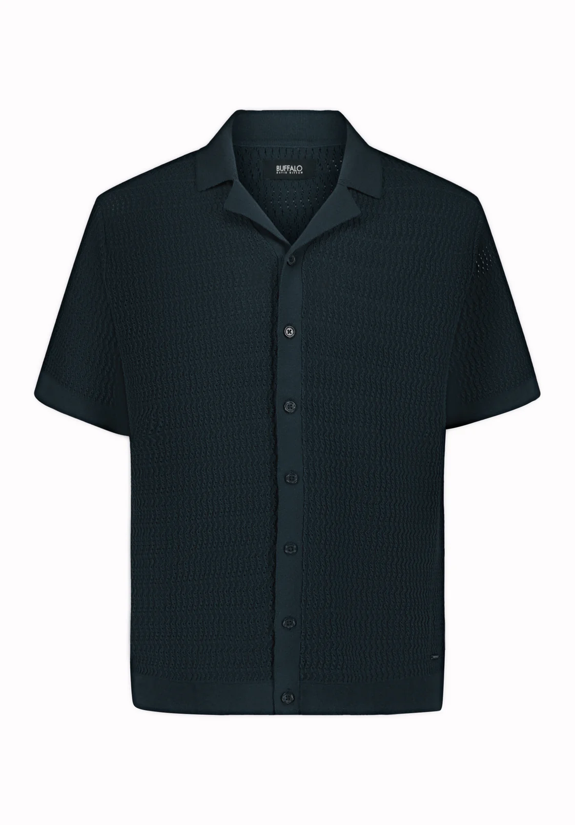 Waldir Men's Short Sleeve Sweater Shirt, Whale - BM24795 - Image 5