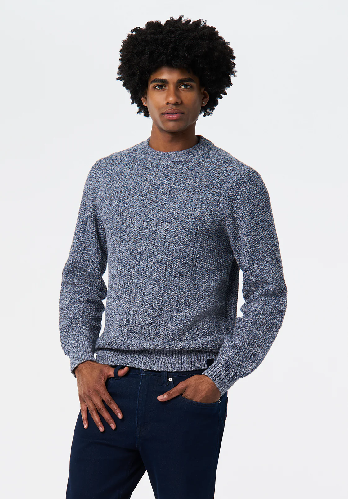 Waylon Men's Marled Sweater, Mirage - BM24680 - Image 2