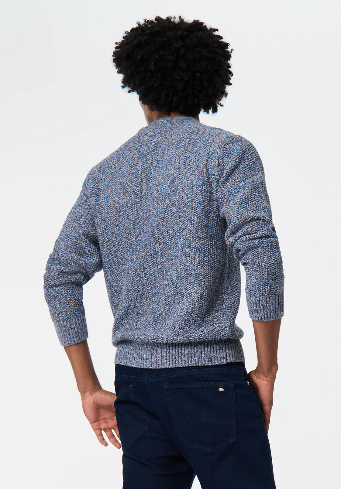 Waylon Men's Marled Sweater, Mirage - BM24680 - Image 4