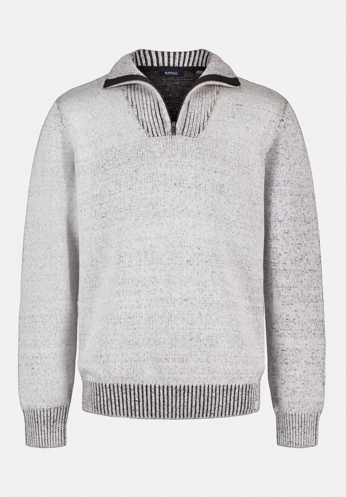 Wello Men's Ribbed Knit Quarter-Zip Sweater, Charlie - BM24738 - Image 5
