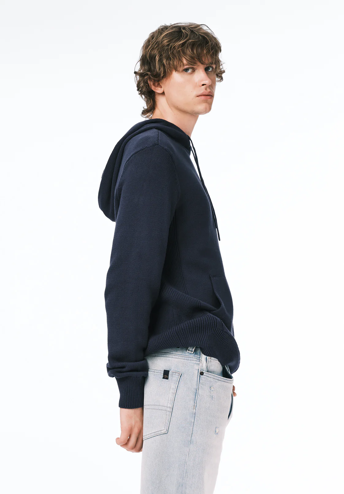 Wilbur Men's Knit Hoodie, Whale - BM24700 - Image 3