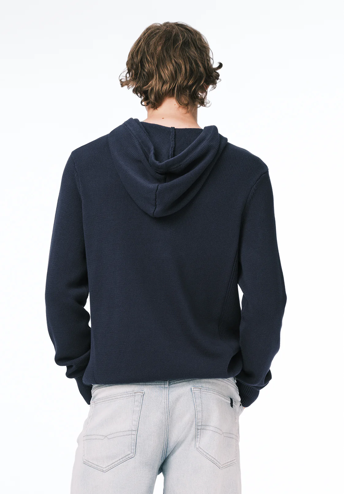 Wilbur Men's Knit Hoodie, Whale - BM24700 - Image 4