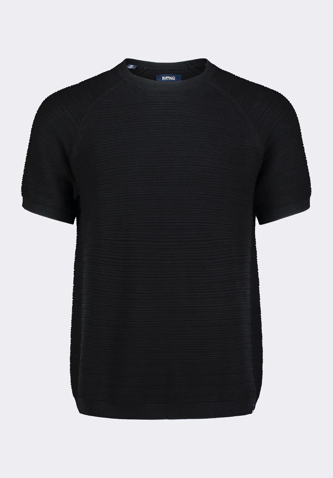 Wipped Men's Short Sleeve Textured Knit Sweater, Charcoal - BM24533 - Image 5