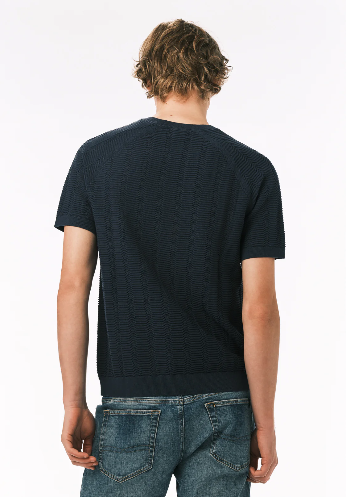 Wipped Men's Short Sleeve Sweater Tee, Whale - BM24874 - Image 4