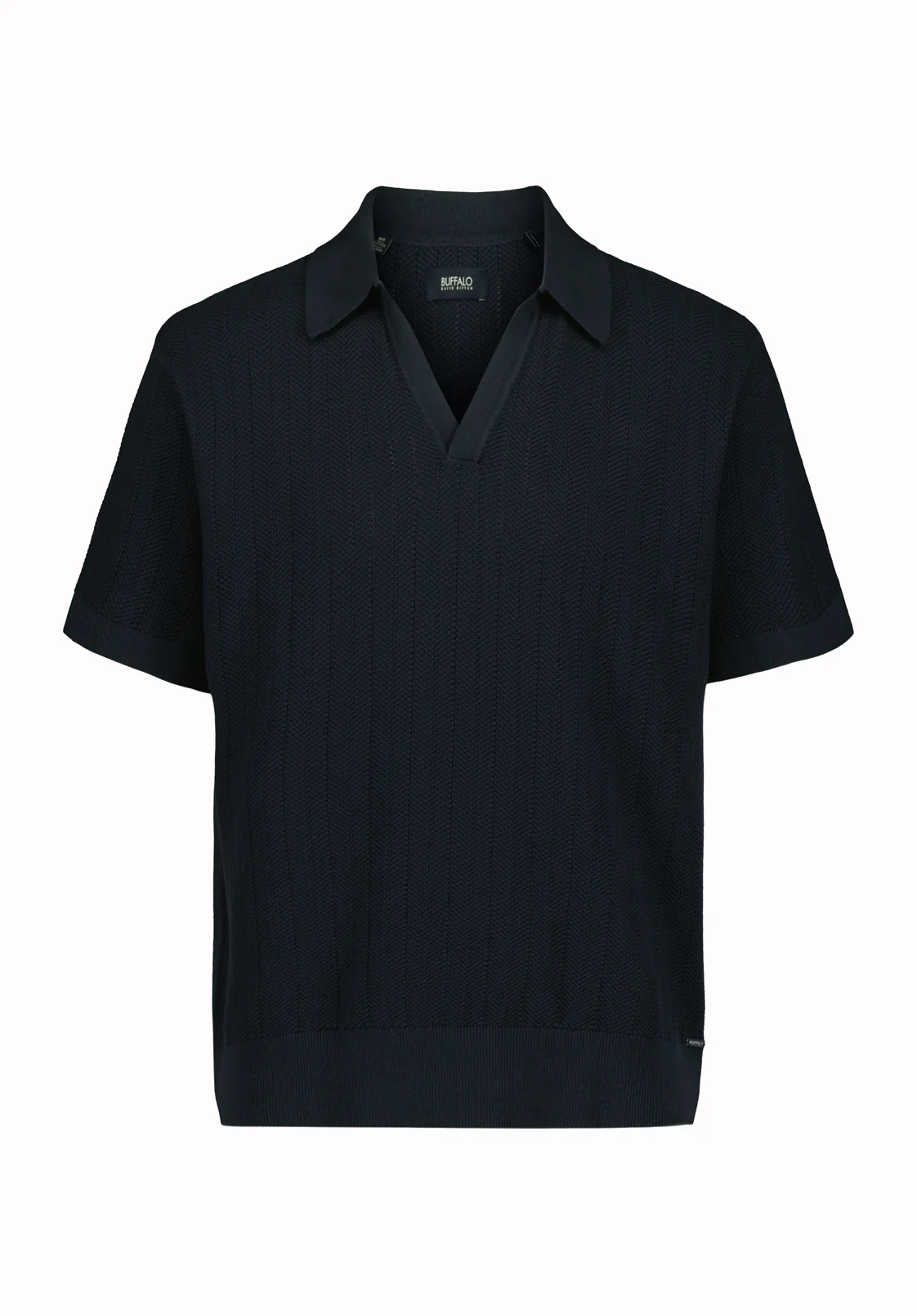 Wotex Men's Short Sleeve Sweater Polo, Midnight Blue - BM24896 - Image 5